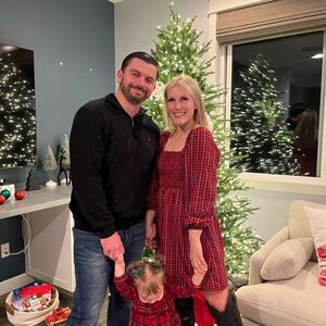 Old Navy Red and Black Plaid Holiday Dress